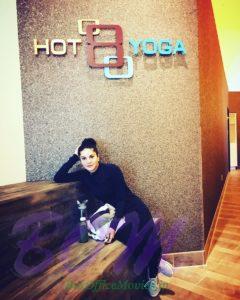 Sunny Leone at Hot Yoga