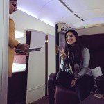Sunny Leone loving the Jet Airways Suite