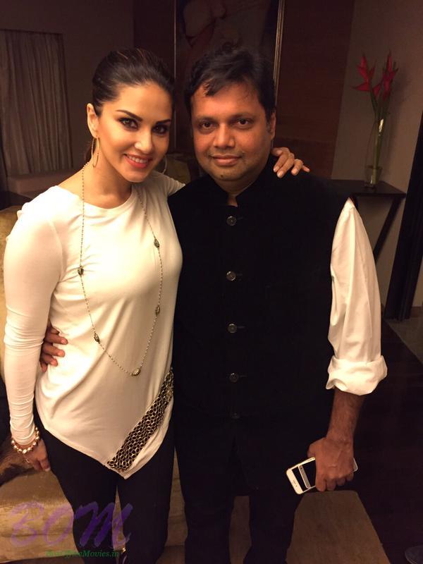 Sunny Leone with Devang Dholakia says favouritest actor, friend, my star my family