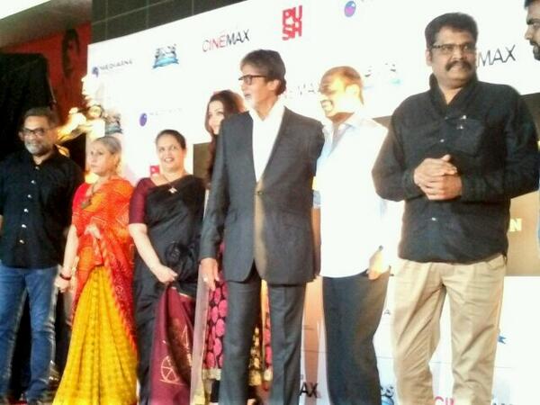 Superstar Rajinikanth with Amitbabh Bachchan, Aishwarya Rai Bachchan & Jaya Bachchan at Kochadaiiyaan Event!