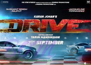 Sushant Singh Rajput and Jacqueline Fernandez starrer Drive releasing on 7th sep 2018