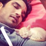 Sushant Singh Rajput cute selfie with a little meow
