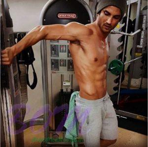 Sushant Singh Rajput during a gym session