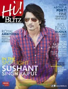 Sushant Singh Rajput on the cover page of Hi Blitz India April 2015 Issue