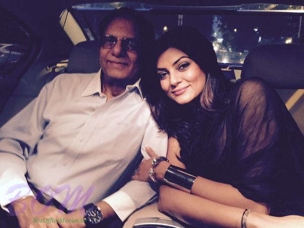 Sushmita Sen with Daddy - family picture