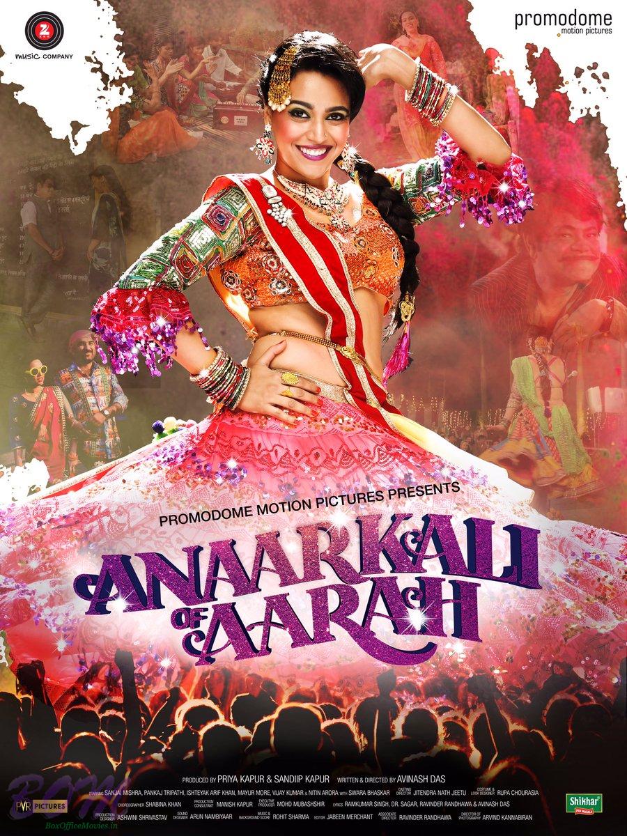 Swara Bhaskar starrer Anaarkali Of Aarah Movie Poster