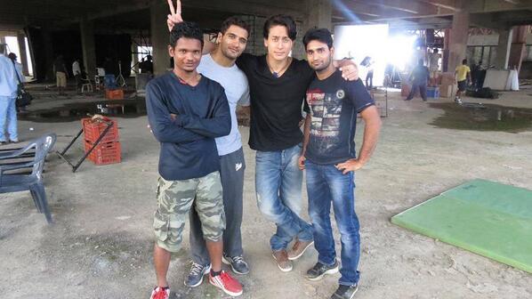 TIGER SHROFF picture with his crew member