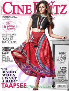 Taapsee Pannu Cover Girl Oct 2016 CineBlitz Magazine