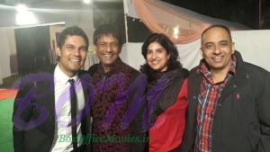 Tarun Sirohi and wife with Randeep Hooda and Inspector Kant