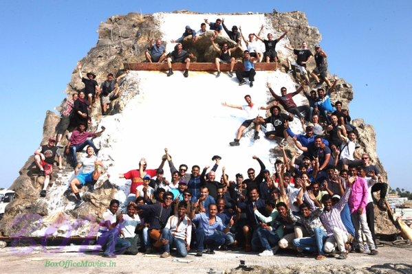 Team Shivaay on the first action schedule wrap of the movie