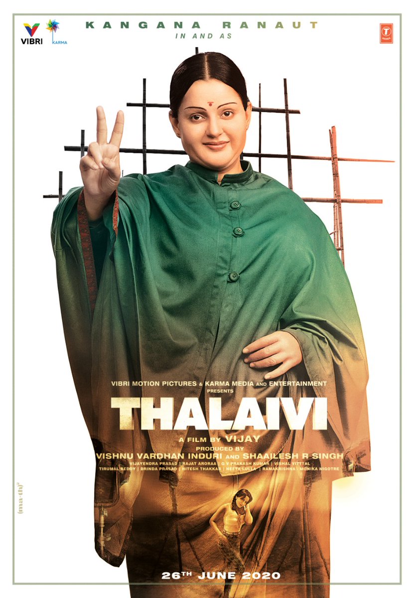 New Avatar of Kangana Ranaut for Thalaivi movie as Jayalalitha
