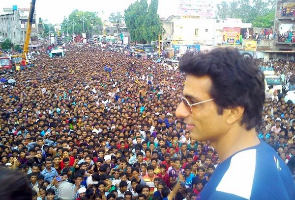 The Sonu Sood effect - unbelievable JAG. He says 'Thank u people of Amravati for ur love. '