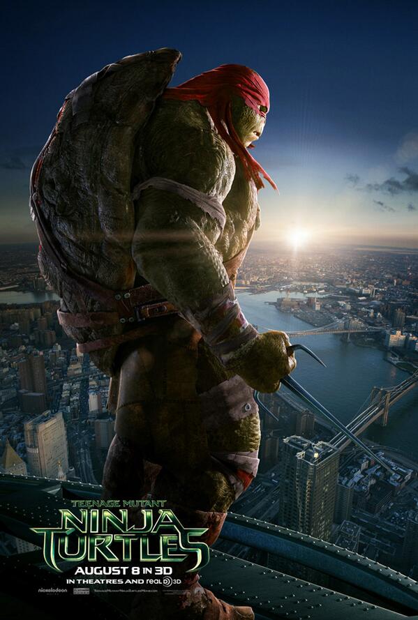 The new NINJA TURTLES. Ripped and muscular not the silly padded ones . Release date August 8 2014