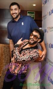 The tall and the handsome together - Sim Bhullar and Ranveer Singh