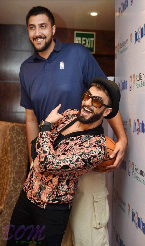 The tall and the handsome together - Sim Bhullar and Ranveer Singh