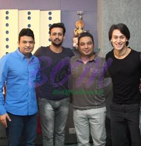 Tiger Shroff with Ahmed Khan and Atif aslam for Zindagi Aa Raha Hu Main