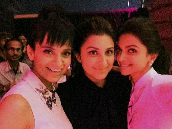 Together 3 queens of Bollywood - Deepika Padukone, Parineeti Chopra and Kangana Ranaut
