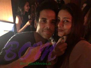 Tusshar Kapoor selfie with Tabu in a party by Karan Johar