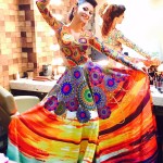 URVASHI RAUTELA at colors party with a colorful outfit by Neha Agarwal