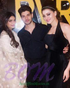 Urvashi Rautela with Sooraj Pancholi and Athiya Shetty