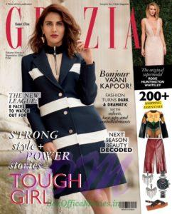 Vaani Kapoor cover girl for Grazia Magazine Sep 2016 issue