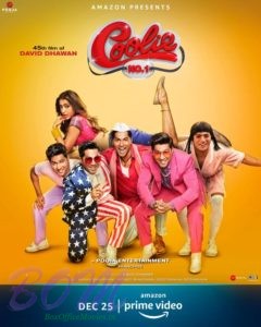 Alluring poster of Varun Dhawan and Sara Ali Khan upcoming movie Coolie No.1