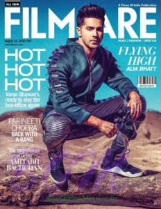 Varun Dhawan Cover Boy for FILMFARE August 2016 publication