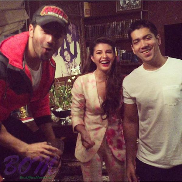 Varun Dhawan and Jacqueline Fernandez during the workshop of Dishoom movie