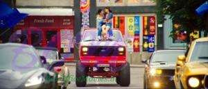 Varun Dhawan and Kirti Sanon Romance on Car by Rohit Shetty
