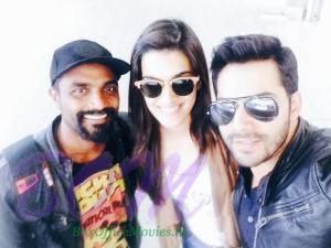 Varun Dhawan and Kriti Sanon shooting for the their first song in Bulgaria