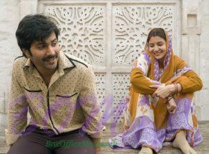 Varun Dhawan moustache look and Anushka Sharma Saree look in Sui Dhaaga