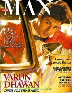 Varun Dhawan on the cover of The Man magazine August, 2015 issue