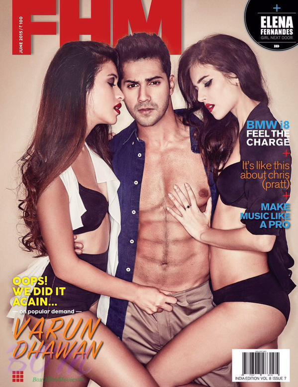 Varun Dhawan on the cover page of FHM Magazine June 2015 issue