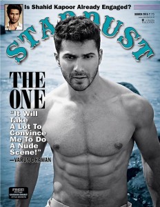 Varun Dhawan on the cover page of Stardust Magazine for March 2015 issue