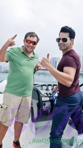 Varun Dhawan with his trainer Tony during January 2016 days