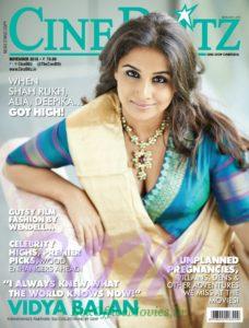 Vidya Balan Cover Girl for CineBlitz Magazine Nov 2016 publication