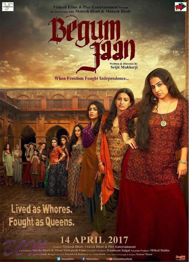 Vidya Balan starrer Begum Jaan movie poster with release date