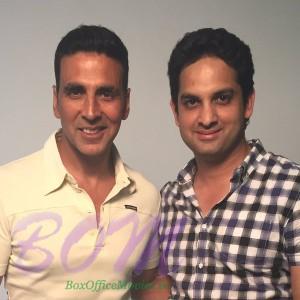 Vikaas Kalantri shoot a Rasna ad with actor Akshay Kumar