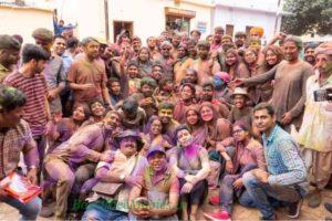 Vishal Bhardwaj with Sunil Grover and other on wrapping the shooting of Pataakha