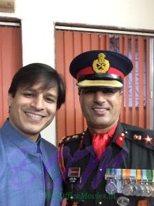 Vivek Oberoi with captain Brig Singh