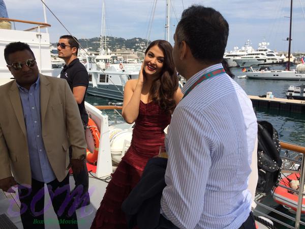 When Aishwarya Rai Bachchan arrived on Yacht for the photocall