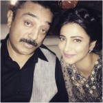 A cute picture of Shruti Haasan with Kamal Haasan