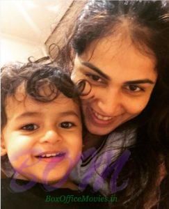 A lovely picture of Genelia Deshmukh with son Riaan