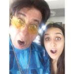 A quirky picture of Shakti Kapoor with Shraddha Kapoor