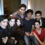 A really cute get together - Shahrukh Khan with wife Gauri, Abhishek Bachchan with wife aishwarya raiy, Karan Johar, and others