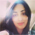 A selfie of Yami Gautam - Just on the day way to shoot for 'Action Jackson' movie