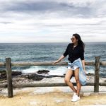 Sonakshi Sinha stylish pose on the sea side