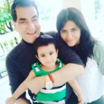 Actor Jitendra with his grandson and daughter Ekta Kapoor