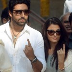 Aishwarya Rai and Abhishek Bachchan Voting Picture