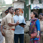 Ajay Devgn and Kareena on the sets of Singham Returns!